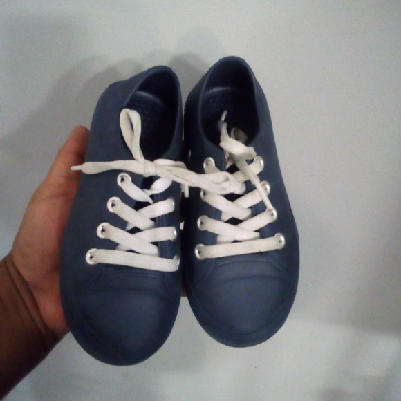 Blue Sneakers with White Laces Size 10 - Picture 2 of 7
